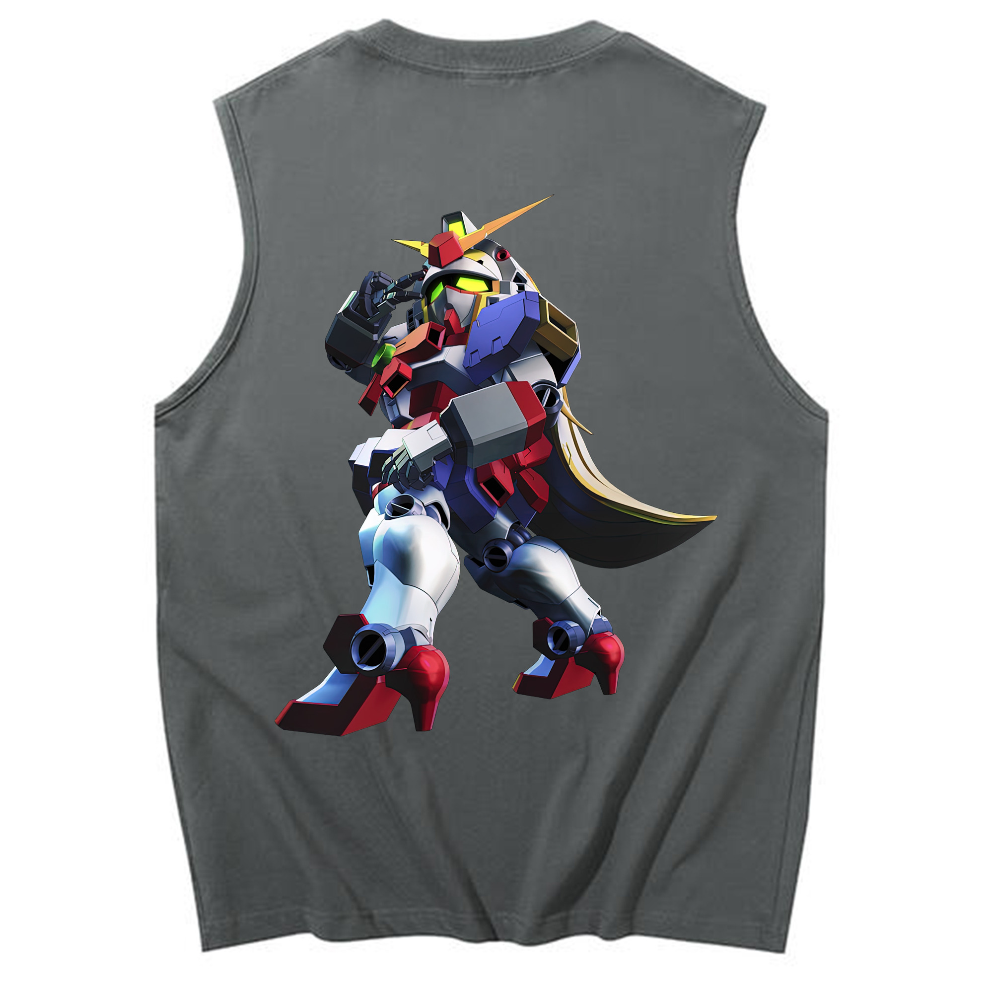 （画像用） 機動戦士ガンダム Mobile Suit Gundam コットン100％タンクトップ（背面プリント）
